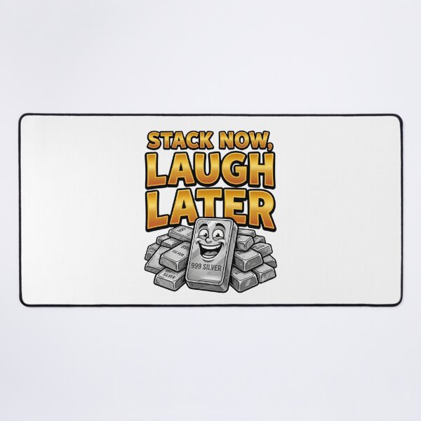 Item preview, stack now laugh later silver stacker designed and sold by ArtDesignTp.