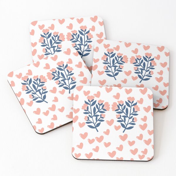 Item preview, Cute Pink Hearts & Floral Pattern | Coquette Botanical Transparent Design designed and sold by 1234saad.