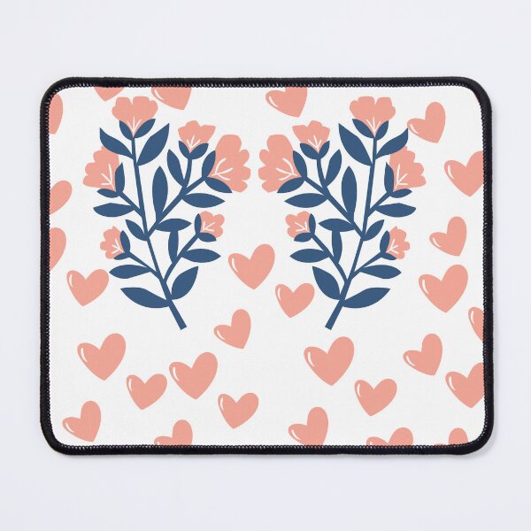 Item preview, Cute Pink Hearts & Floral Pattern | Coquette Botanical Transparent Design designed and sold by 1234saad.