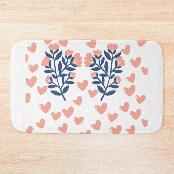 Item preview, Cute Pink Hearts & Floral Pattern | Coquette Botanical Transparent Design designed and sold by 1234saad.