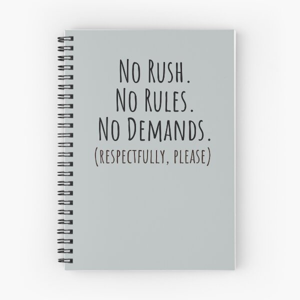 Item preview,  No Rush No Rules No Demands PDA Autistic designed and sold by Notty DOT.
