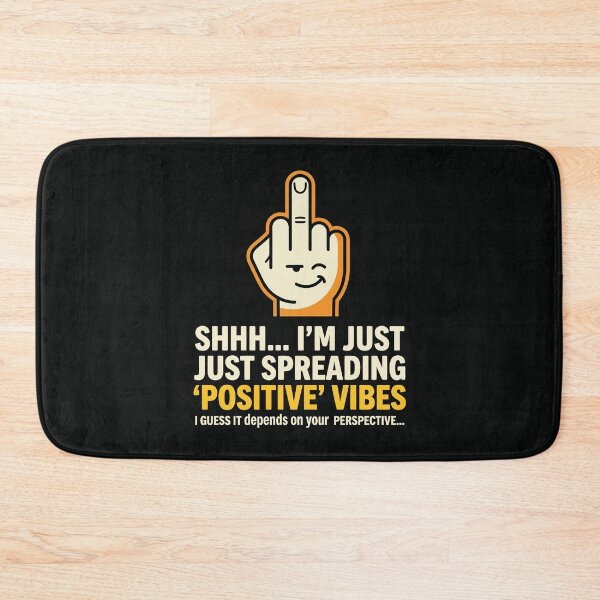Item preview, Sarcastic Positive Vibes Middle Finger Funny Hand Gesture designed and sold by Amir Faysal.