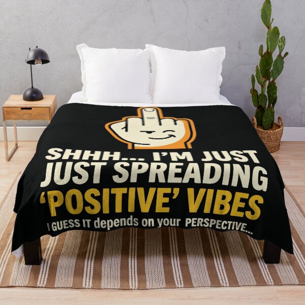 Item preview, Sarcastic Positive Vibes Middle Finger Funny Hand Gesture designed and sold by Amir Faysal.
