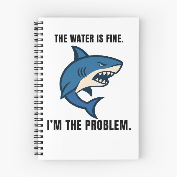 Item preview, Aggressive shark with a sarcastic remark designed and sold by Lyfeinsights.