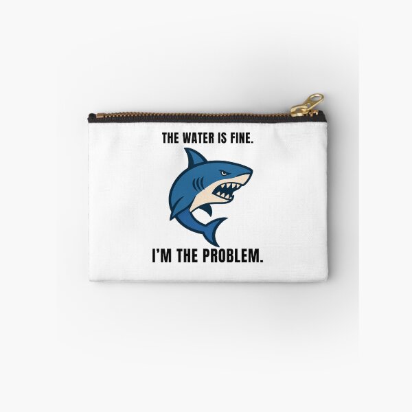 Item preview, Aggressive shark with a sarcastic remark designed and sold by Lyfeinsights.