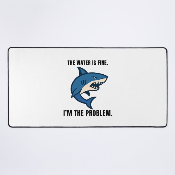 Item preview, Aggressive shark with a sarcastic remark designed and sold by Lyfeinsights.