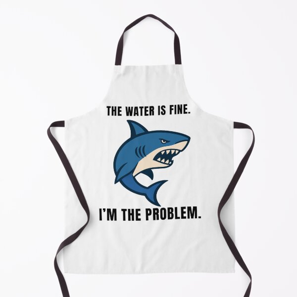 Item preview, Aggressive shark with a sarcastic remark designed and sold by Lyfeinsights.