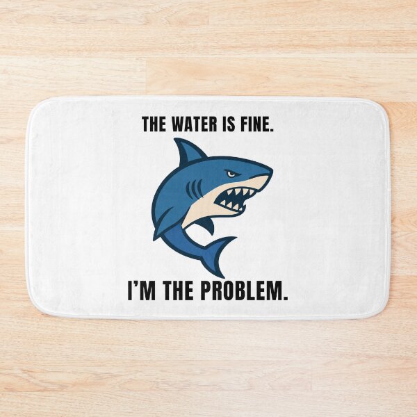 Item preview, Aggressive shark with a sarcastic remark designed and sold by Lyfeinsights.