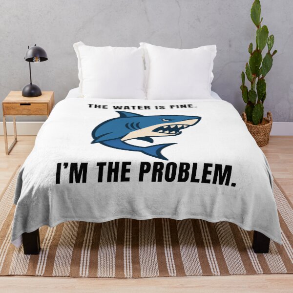 Item preview, Aggressive shark with a sarcastic remark designed and sold by Lyfeinsights.
