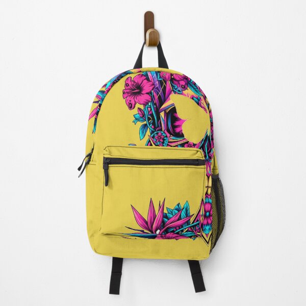 Item preview, Psychedelic Sugar Skull - Neon Floral Day of the Dead Art designed and sold by Outlet Raloel.