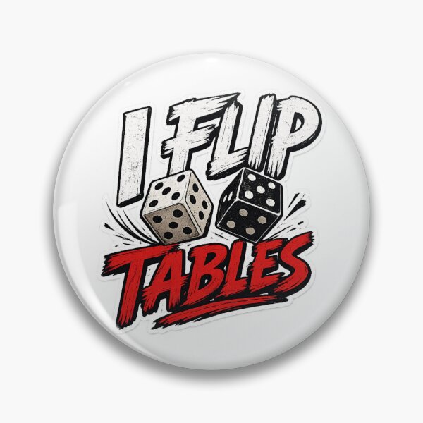 Item preview, I Flip Tables Funny Programmer Coding Dice Developer Humor designed and sold by Stikaro.