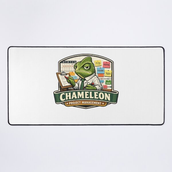 Item preview, Chameleon Project Manager Funny Office Mascot designed and sold by TheRealTaria.