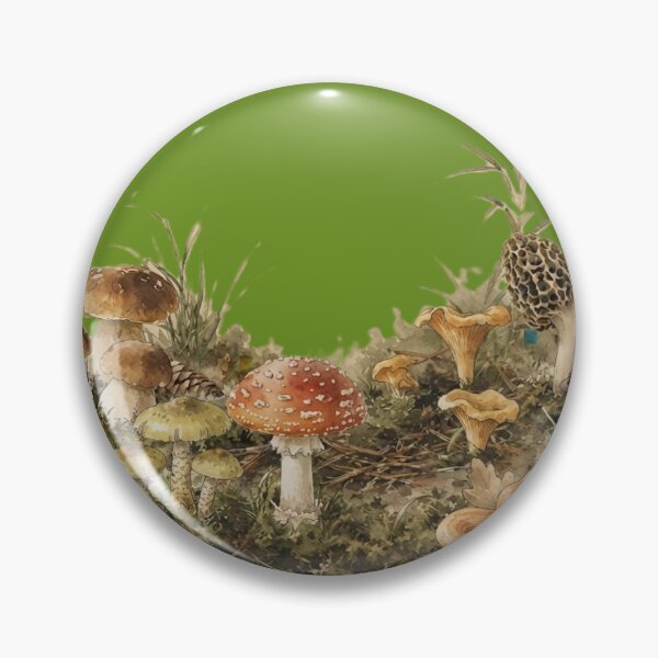 Item preview, Wild Forest Mushroom Field Guide Art designed and sold by 63Hotpeppers.