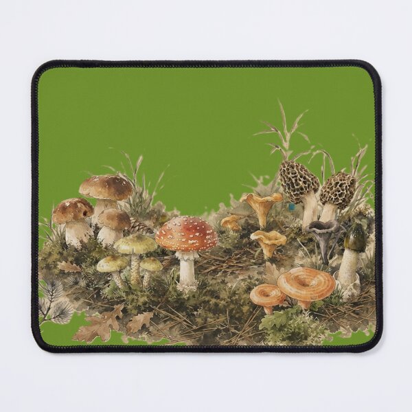 Item preview, Wild Forest Mushroom Field Guide Art designed and sold by 63Hotpeppers.