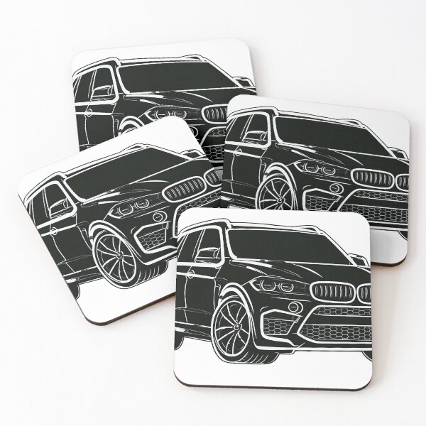 Item preview, High Performance Luxury SUV | Monochrome Automotive Line Art designed and sold by NefariousNerds.