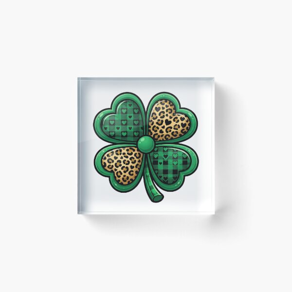 Item preview, lucky irish shamrock heart pattern St Patricks Day designed and sold by ArtDesignTp.