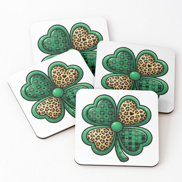 Item preview, lucky irish shamrock heart pattern St Patricks Day designed and sold by ArtDesignTp.