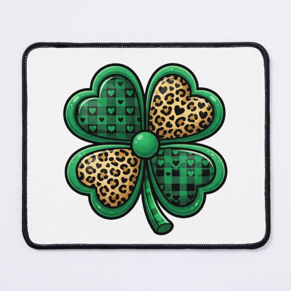Item preview, lucky irish shamrock heart pattern St Patricks Day designed and sold by ArtDesignTp.