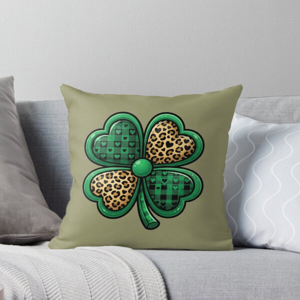 Item preview, lucky irish shamrock heart pattern St Patricks Day designed and sold by ArtDesignTp.