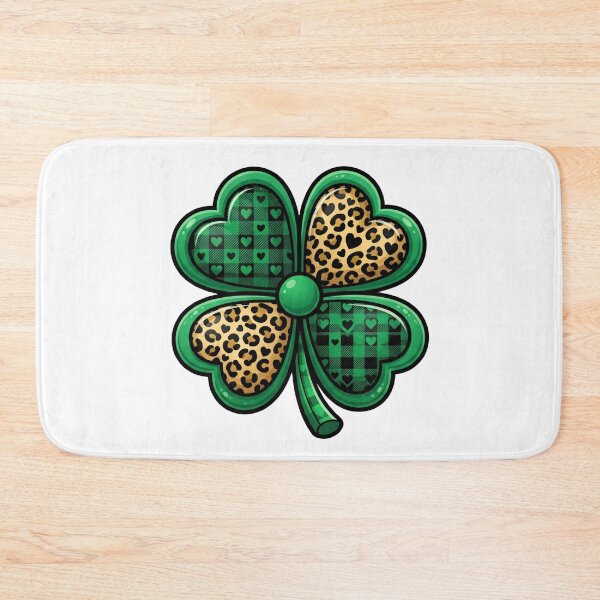 Item preview, lucky irish shamrock heart pattern St Patricks Day designed and sold by ArtDesignTp.