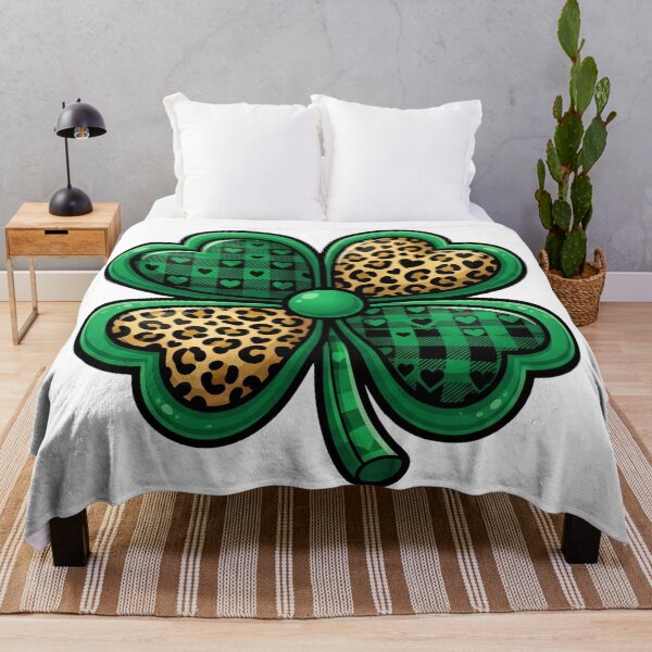 Item preview, lucky irish shamrock heart pattern St Patricks Day designed and sold by ArtDesignTp.