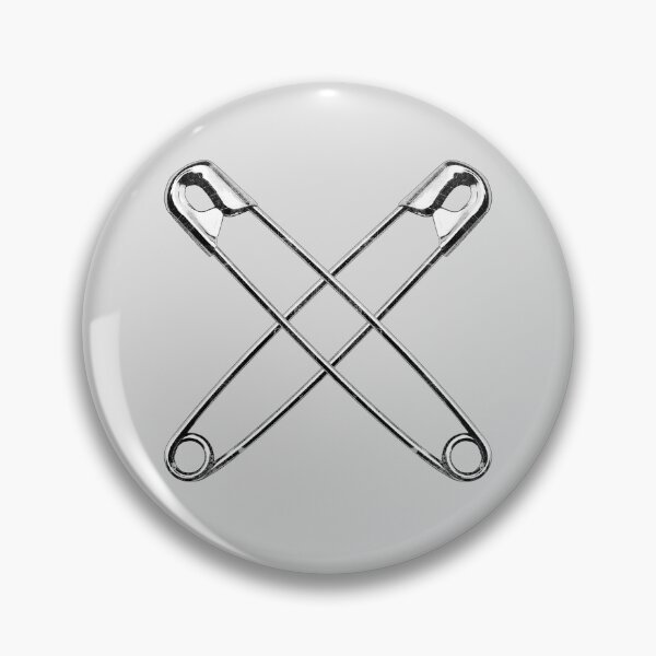 Item preview, Closed Metal Safety Pin Illustration designed and sold by Ghoul Enterprises.