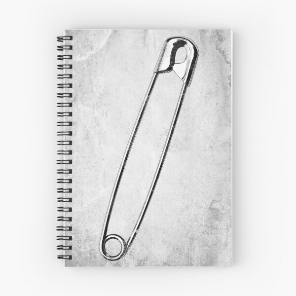 Item preview, Closed Metal Safety Pin Illustration designed and sold by Ghoul Enterprises.