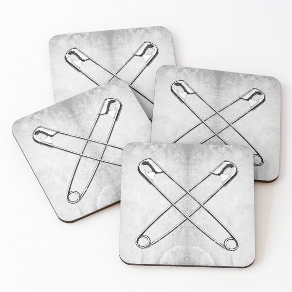 Item preview, Closed Metal Safety Pin Illustration designed and sold by Ghoul Enterprises.