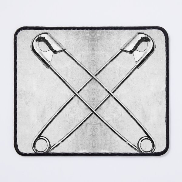 Item preview, Closed Metal Safety Pin Illustration designed and sold by Ghoul Enterprises.