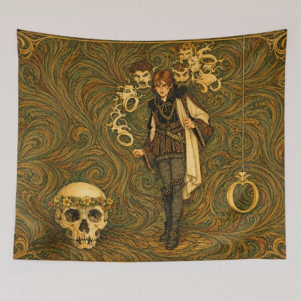 Item preview, Hamlet Art Nouveau Prince Wall Art for Gothic Literature Lovers designed and sold by RickE.