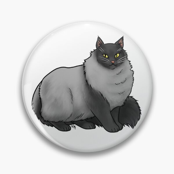 Item preview, Cat - Norwegian Forest Cat - Black Smoke designed and sold by Jennifer Stolzer.