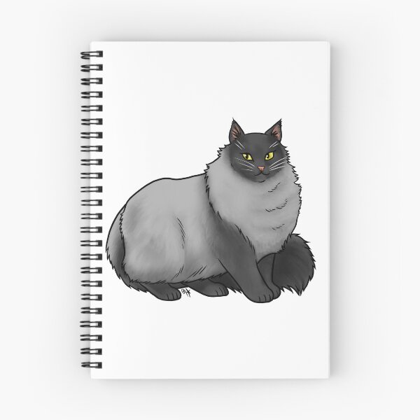Item preview, Cat - Norwegian Forest Cat - Black Smoke designed and sold by Jennifer Stolzer.