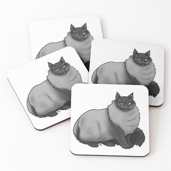 Item preview, Cat - Norwegian Forest Cat - Black Smoke designed and sold by Jennifer Stolzer.