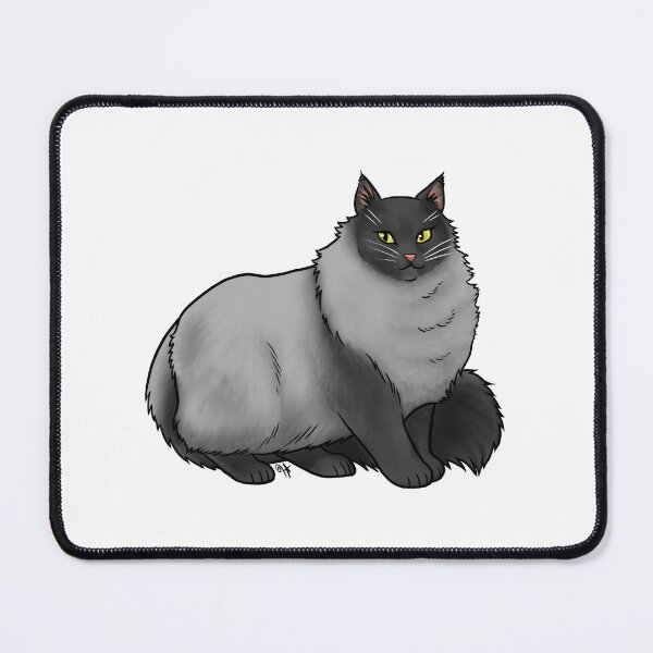 Item preview, Cat - Norwegian Forest Cat - Black Smoke designed and sold by Jennifer Stolzer.
