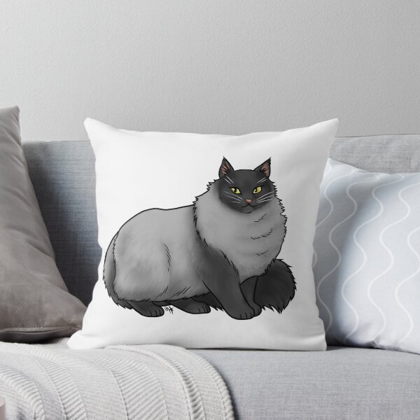 Item preview, Cat - Norwegian Forest Cat - Black Smoke designed and sold by Jennifer Stolzer.