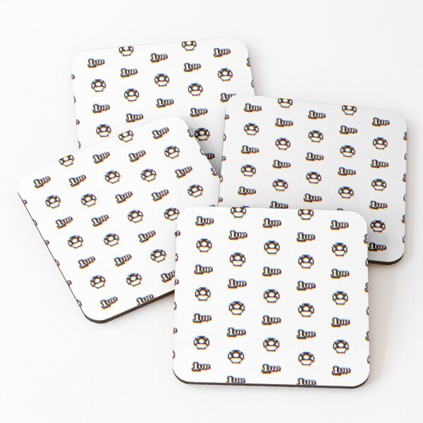Item preview, 1up Mushroom Glitch Pattern designed and sold by animinimal.