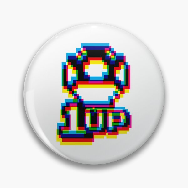 Item preview, 1up Mushroom Glitch Pattern designed and sold by animinimal.