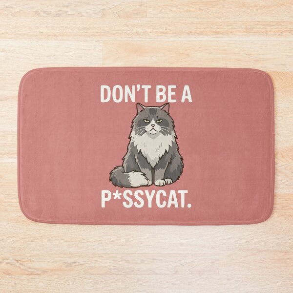 Item preview, Grumpy Fluffy Cat Don't Be A Pussycat Sarcastic Pet designed and sold by Amir Faysal.