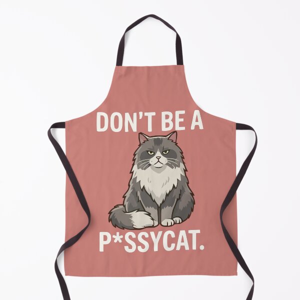 Item preview, Grumpy Fluffy Cat Don't Be A Pussycat Sarcastic Pet designed and sold by Amir Faysal.