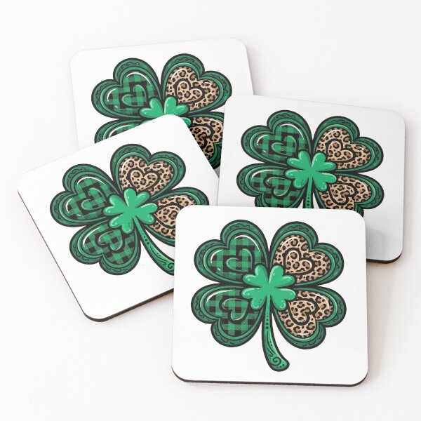 Item preview, St Patricks Day shamrock leopard festive patricks day design designed and sold by ArtDesignTp.
