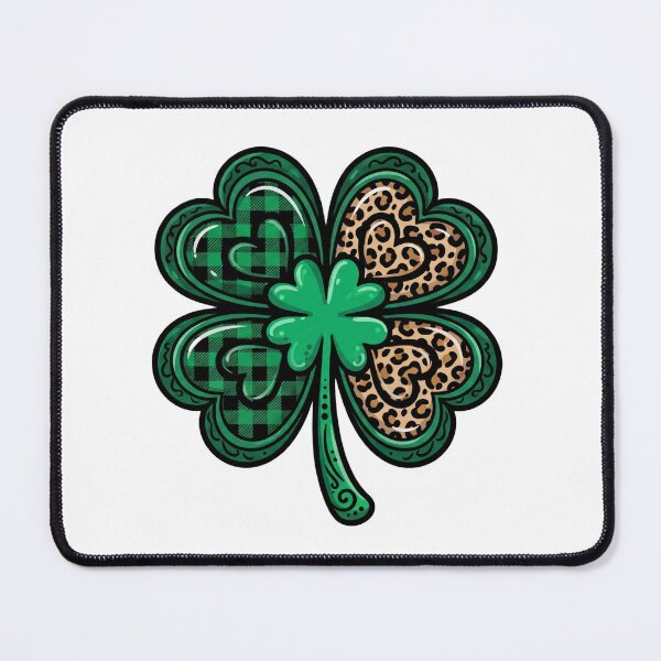 Item preview, St Patricks Day shamrock leopard festive patricks day design designed and sold by ArtDesignTp.