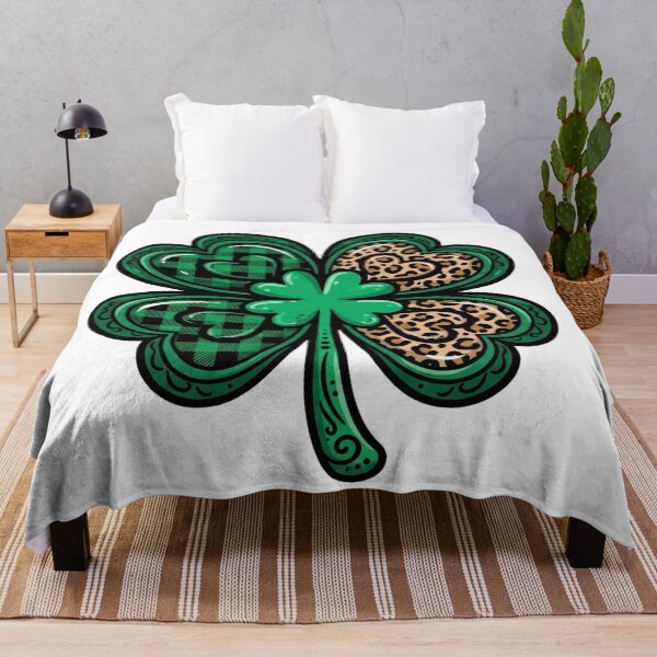 Item preview, St Patricks Day shamrock leopard festive patricks day design designed and sold by ArtDesignTp.