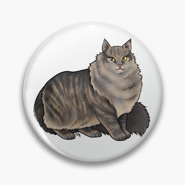 Item preview, Cat - Norwegian Forest Cat - Brown Tabby designed and sold by Jennifer Stolzer.