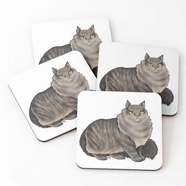 Item preview, Cat - Norwegian Forest Cat - Brown Tabby designed and sold by Jennifer Stolzer.