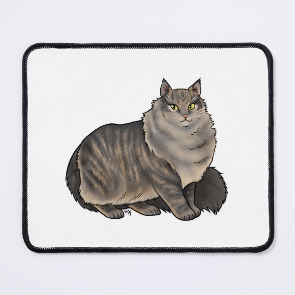 Item preview, Cat - Norwegian Forest Cat - Brown Tabby designed and sold by Jennifer Stolzer.