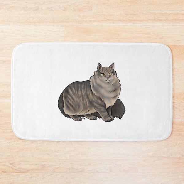 Item preview, Cat - Norwegian Forest Cat - Brown Tabby designed and sold by Jennifer Stolzer.