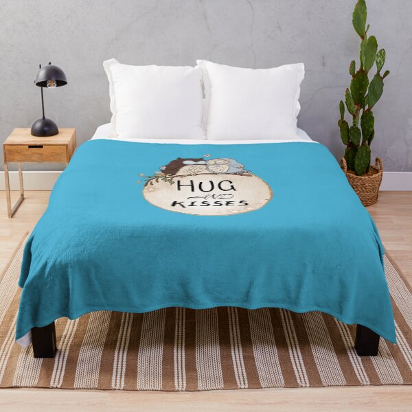 Item preview, Cute Owl Couple Hug and Kisses Whimsical Love Quote Illustration Sticker designed and sold by Amituniqart.