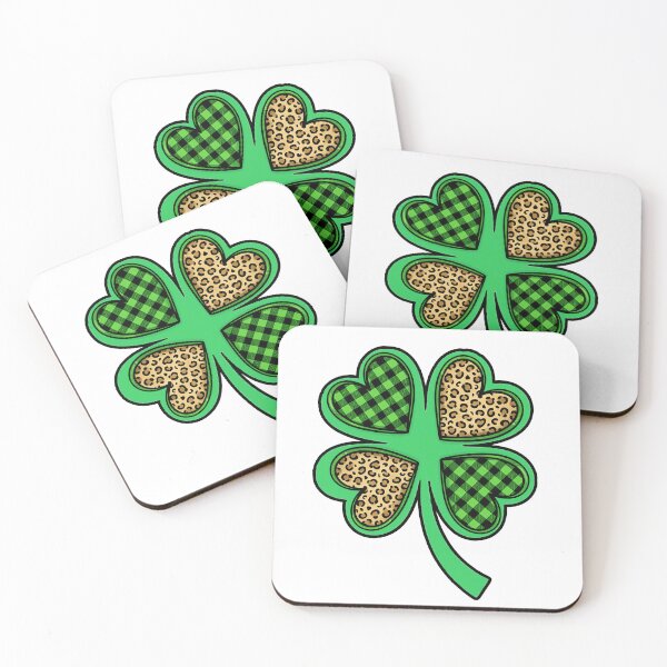 Item preview, plaid shamrock heart irish celebration St Patricks Day designed and sold by ArtDesignTp.