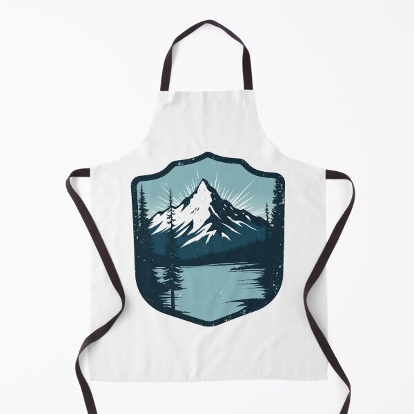 Item preview, Retro Mountain Hiking Badge Mountain Lake designed and sold by Everyday Motif.