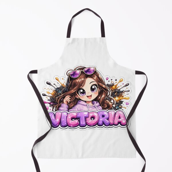 Item preview, Victoria – Cute Anime Girl Name designed and sold by AlexLineArt.